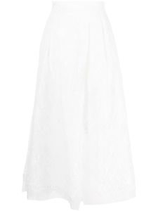 SHIATZY CHEN jupe asymétrique à design drapé - Blanc