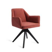 Jesper Home Eetkamerstoel 'Tome' Revolve Oak Black, kleur Shabby Saffron