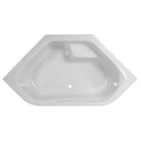 Wisa Anzio bad acryl zeshoekig 145x145x44,5cm wit 5050400615