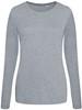 Just Cool JT002F Women´s Long Sleeve Tri-Blend T - Heather Grey - L