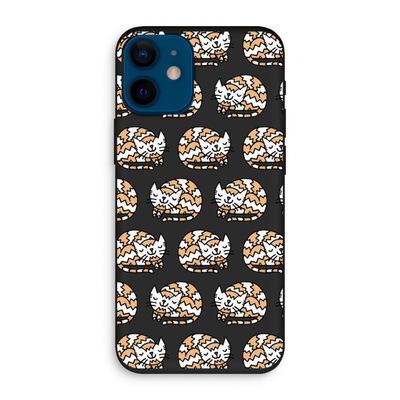 Slapende poes: iPhone 12 mini Biologisch afbreekbaar hoesje