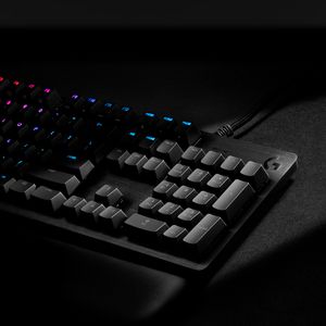 Logitech G G513 Carbon RGB Mechanical Gaming Keyboard, GX Blue (Clicky) toetsenbord USB QWERTY Engels Koolstof