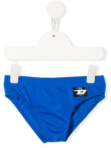 Diesel Kids slip de bain à logo imprimé - Bleu