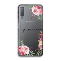 Rozen: Samsung Galaxy A7 (2018) Transparant Hoesje