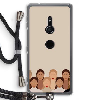 Girls girls girls: Sony Xperia XZ2 Transparant Hoesje met koord