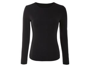 esmara Geribd dames shirt (Zwart, L (44/46))