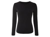 esmara Geribd dames shirt (Zwart, S (36/38))
