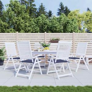VidaXL Palletkussens 6 st 50x50x4 cm oxford stof marineblauw