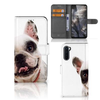 OnePlus Nord | Telefoonhoesje | Met pasjeshouder | Franse Bulldog