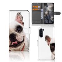 OnePlus Nord | Telefoonhoesje | Met pasjeshouder | Franse Bulldog