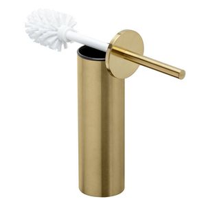 Toiletborstel met Houder Geesa Nemox Wand Geborsteld Goud