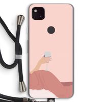 Wine: Pixel 4a 5G Transparant Hoesje met koord