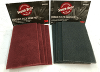 3m scotch-brite durable flex hand pad rood zeer fijn 64659 25 stuks - thumbnail