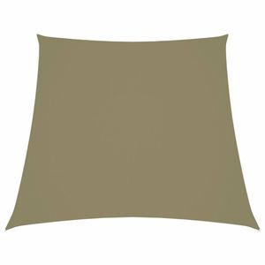 vidaXL Zonnescherm trapezium 3/4x3 m oxford stof beige