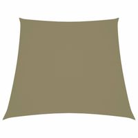 vidaXL Zonnescherm trapezium 3/4x3 m oxford stof beige - thumbnail