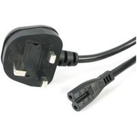 StarTech.com 1 m laptop-voedingskabel 2 sleuven voor VK BS-1363 naar C7