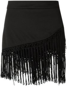 Amir Slama fringed skirt - Noir