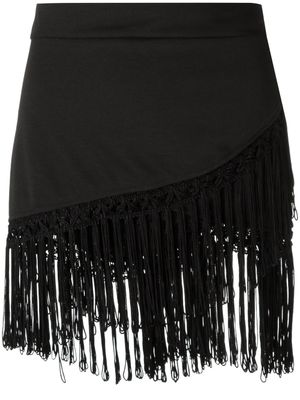 Amir Slama fringed skirt - Noir