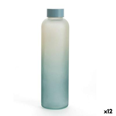 Waterfles Quid Quidate Blauw Glas 600 ml (12 Stuks)