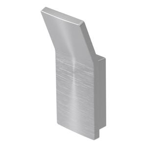 Handdoek haak Aline | Wandmontage | 8.7 cm | Enkel haaks | Aluminium geborsteld