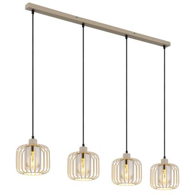 Globo 4-lichts hanglampAlfred zand bruin - 15758-4H