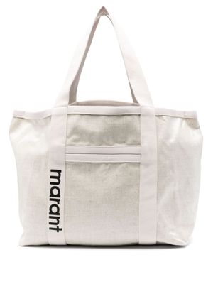 ISABEL MARANT sac cabas Darwen à logo brodé - Tons neutres