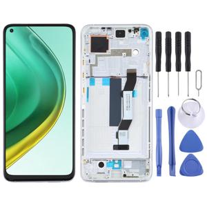 LCD-scherm en digitizer volledige montage met frame voor Xiaomi Mi 10T Pro 5G / Mi 10T 5G / Redmi K30S M2007J3SC M2007J3SY (zilver)