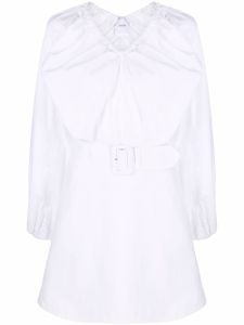 Patou robe en coton à volants - Blanc