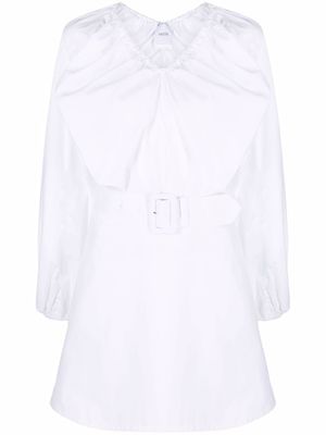 Patou robe en coton à volants - Blanc