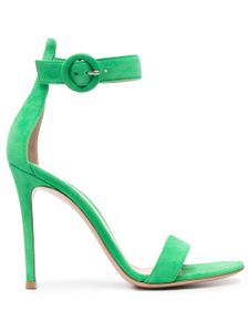 Gianvito Rossi sandales Portofino 105 mm en daim - Vert