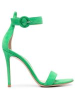 Gianvito Rossi sandales Portofino 105 mm en daim - Vert