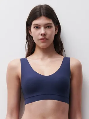 Chantelle Bralette top met vulling - Soft Stretch - Padded top - Bralette / BH Top naadloos dames - Rood - zwart - Huidskleur