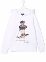 POLO RALPH LAUREN KIDS hoodie à logo imprimé - Blanc
