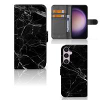 Samsung Galaxy S24 Plus | Bookcase | Marmer Zwart - Origineel Cadeau Vader