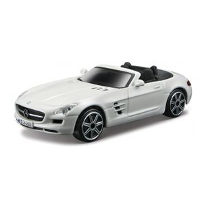 Modelauto Mercedes-Benz SLS AMG wit schaal 1:43/11 x 4 x 3 cm