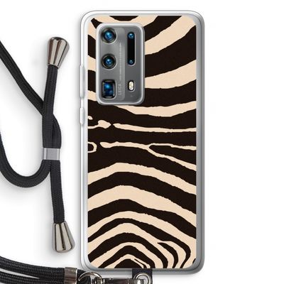 Arizona Zebra: Huawei P40 Pro Plus Transparant Hoesje met koord