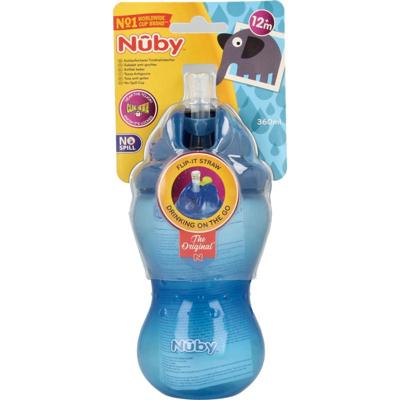 Nuby Flip it 360ml 12+ maanden blauw Nuby Flip it 360ml 12+ maanden blauw