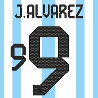 J. Alvarez 9 (Officiële Argentinië Bedrukking 2022-2023)