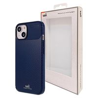 Saii Carbon Fiber iPhone 13 TPU Case - Blauw