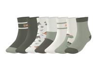 lupilu 7 Paar kinder sokken (Groen/wit, 19-22)