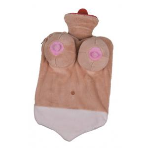 Kruik - sexy vrouw - met borsten en witte slip - 1,5 liter - 35 x 20 cm - warmwaterkruik