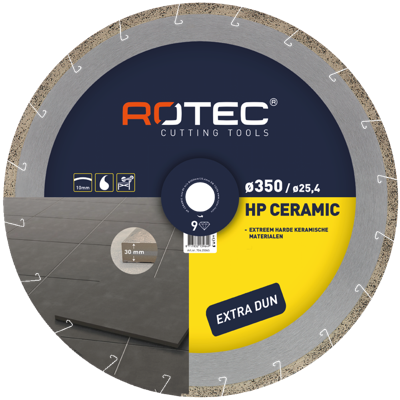 Rotec Diamantzaagblad 'HP Ceramic / Ceramic HD' | Ø350x2,4xØ25,4 - 704.3504S Rotec Diamantzaagblad 'HP Ceramic / Ceramic HD' | Ø350x2,4xØ25,4 - 704.3504S