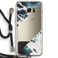 Golven: Samsung Galaxy S7 Edge Transparant Hoesje met koord