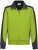 Hakro 477 Sweat jacket Contrast MIKRALINAR® - Kiwi/Anthracite - 2XL