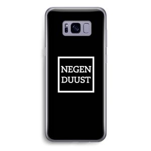 Negenduust black: Samsung Galaxy S8 Transparant Hoesje