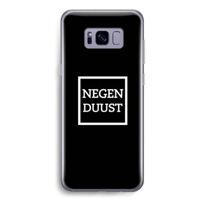 Negenduust black: Samsung Galaxy S8 Transparant Hoesje