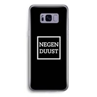 Negenduust black: Samsung Galaxy S8 Transparant Hoesje