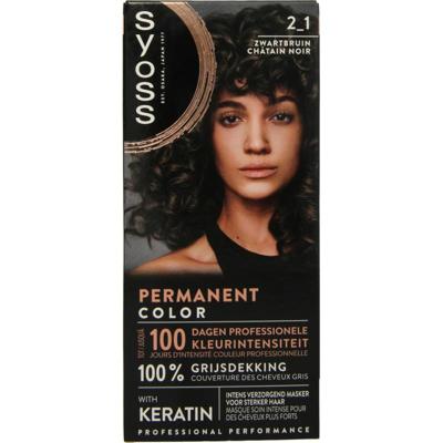 Syoss Color baseline 2-1 zwart bruin