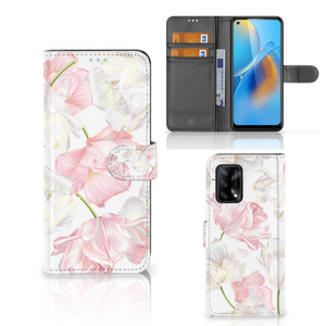 OPPO A74 4G Hoesje Lovely Flowers