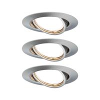 Paulmann 93420 Base Inbouwlamp Set van 3 stuks LED GU10 15 W RVS (geborsteld) - thumbnail